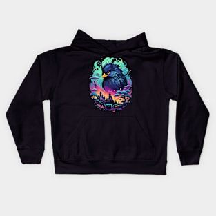 grunge owl halloween Kids Hoodie